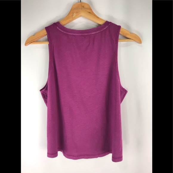 Athleta Organic Daily Crop Tank Purple - Picture 3 of 5